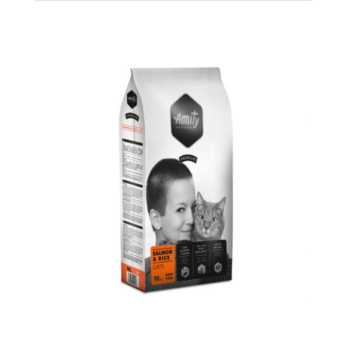 Amity CROQUETTES CHAT SAUMON&RICE 10 KG PREMIUM