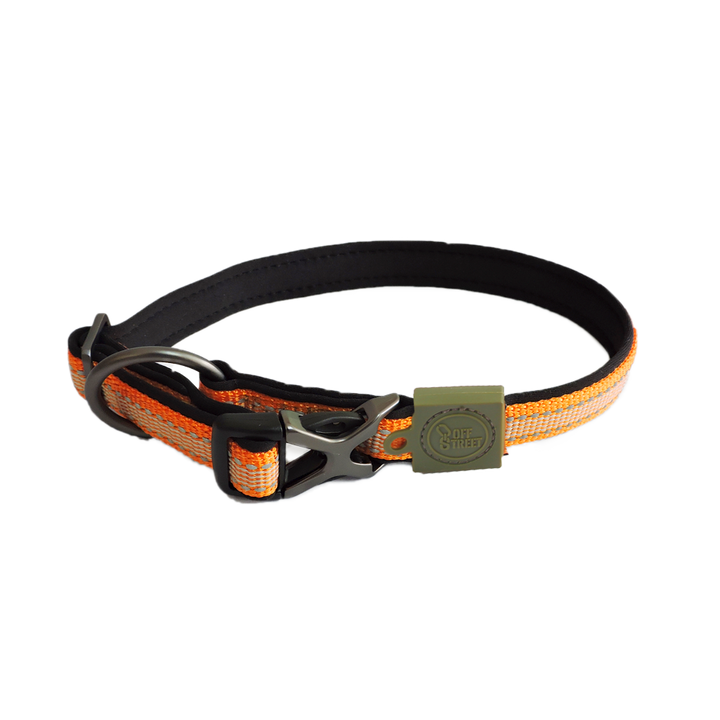 Collier mandarine réfléchissant L/M/S