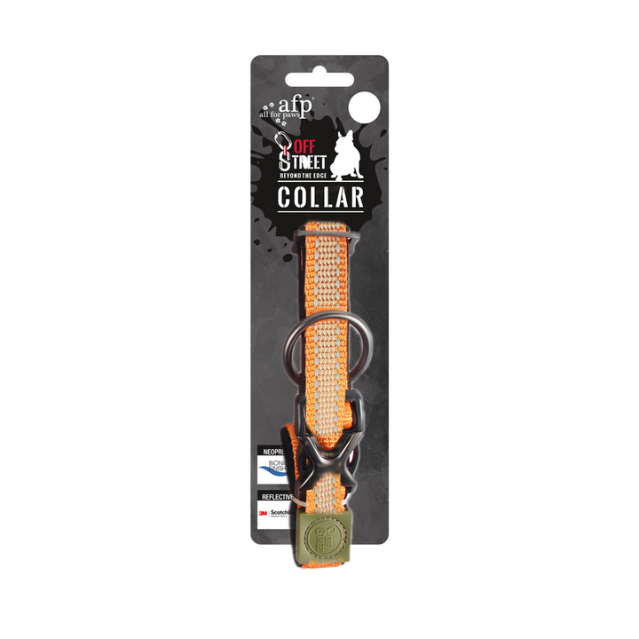 Collier mandarine réfléchissant L/M/S