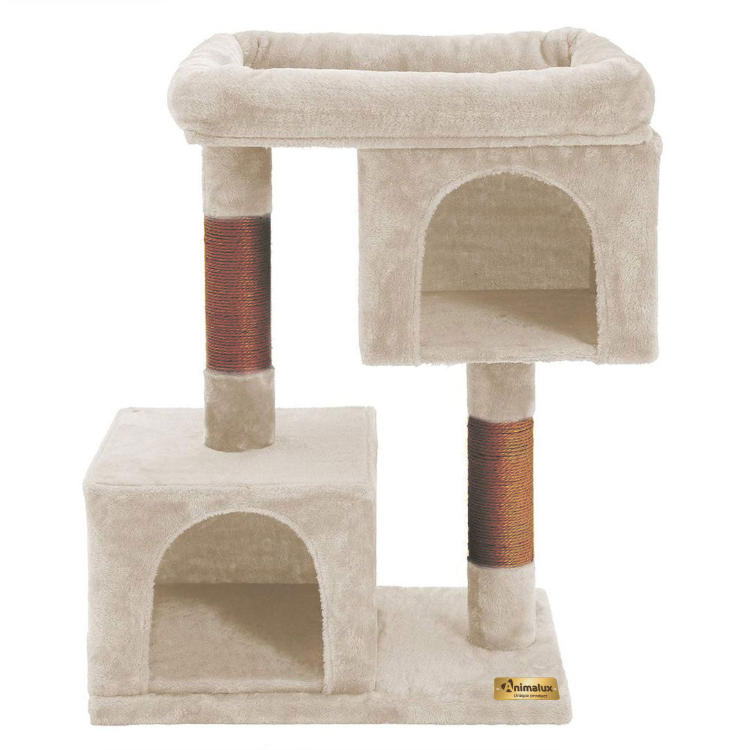 Animalux Arbre à chat 80 cm – 2 niches