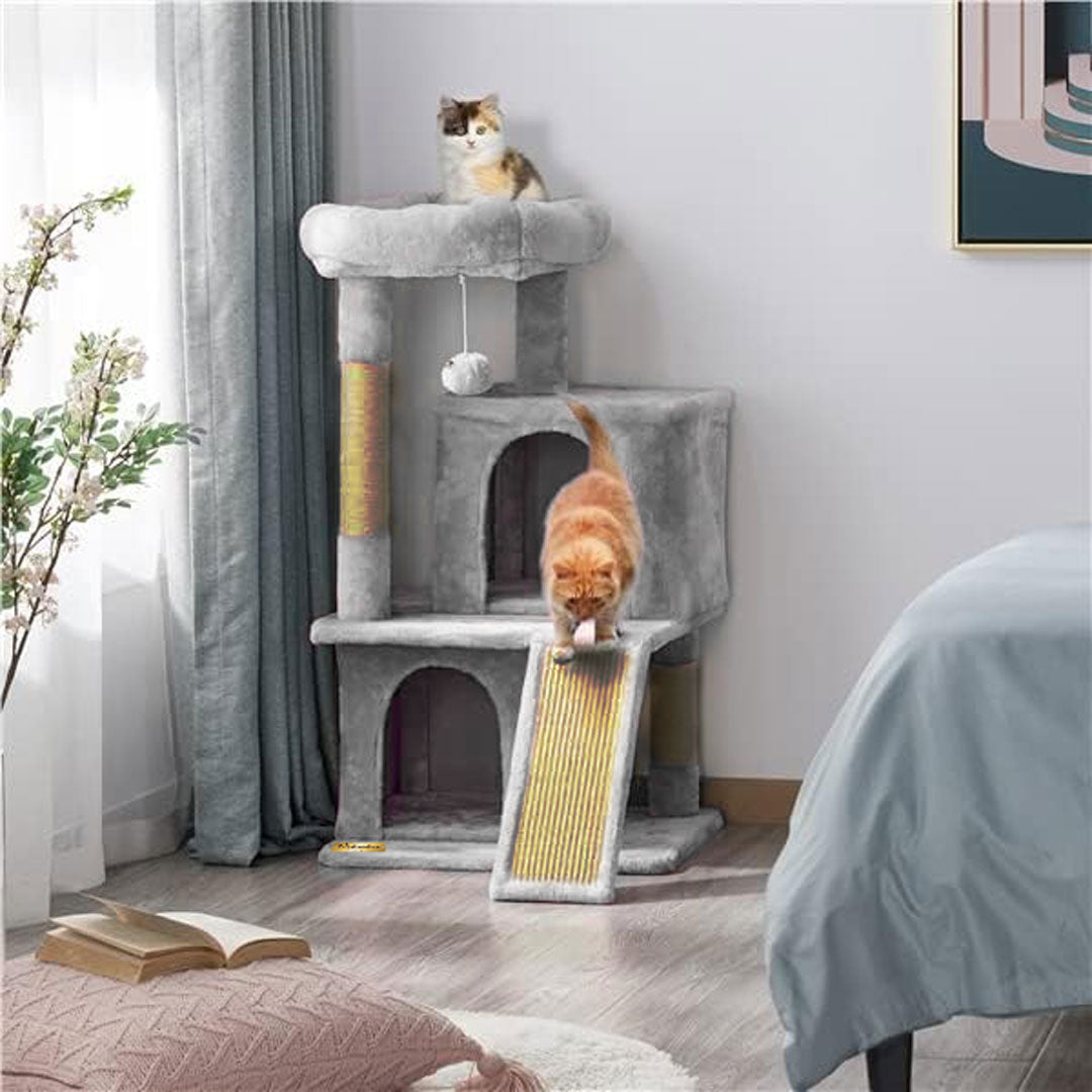 Arbre à Chat Compact avec Niches et Plateforme – 100 cm