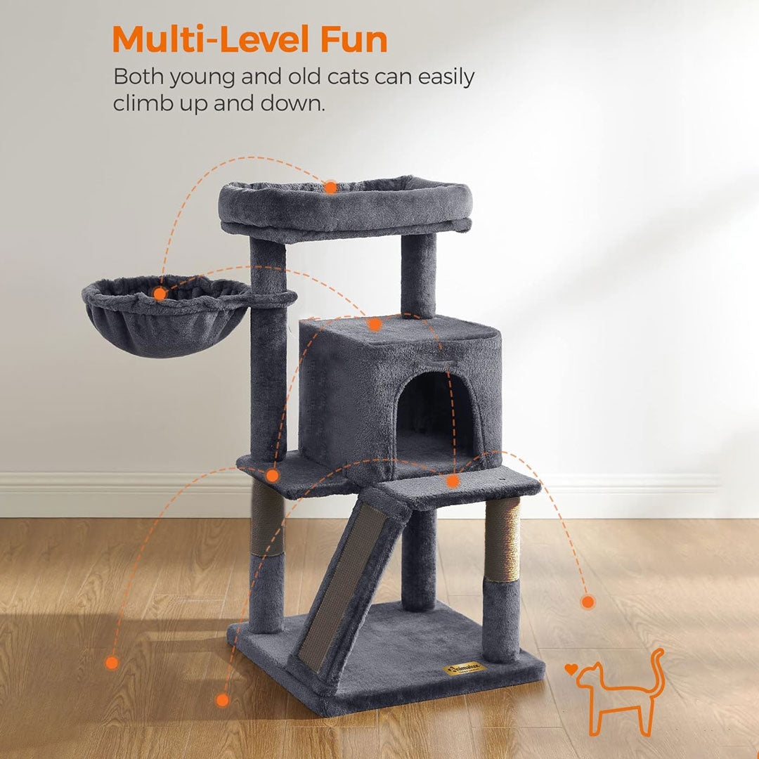 Arbre à chat de luxe avec hamac – 100 cm - ECO