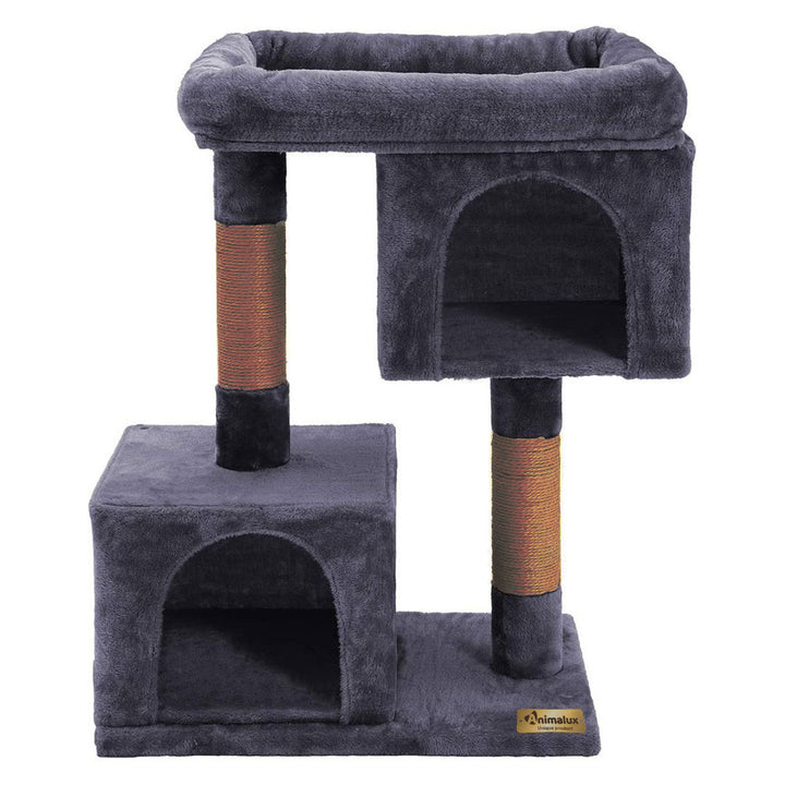 Arbre à chat de luxe en bois naturel – 80 cm-Noire ECO