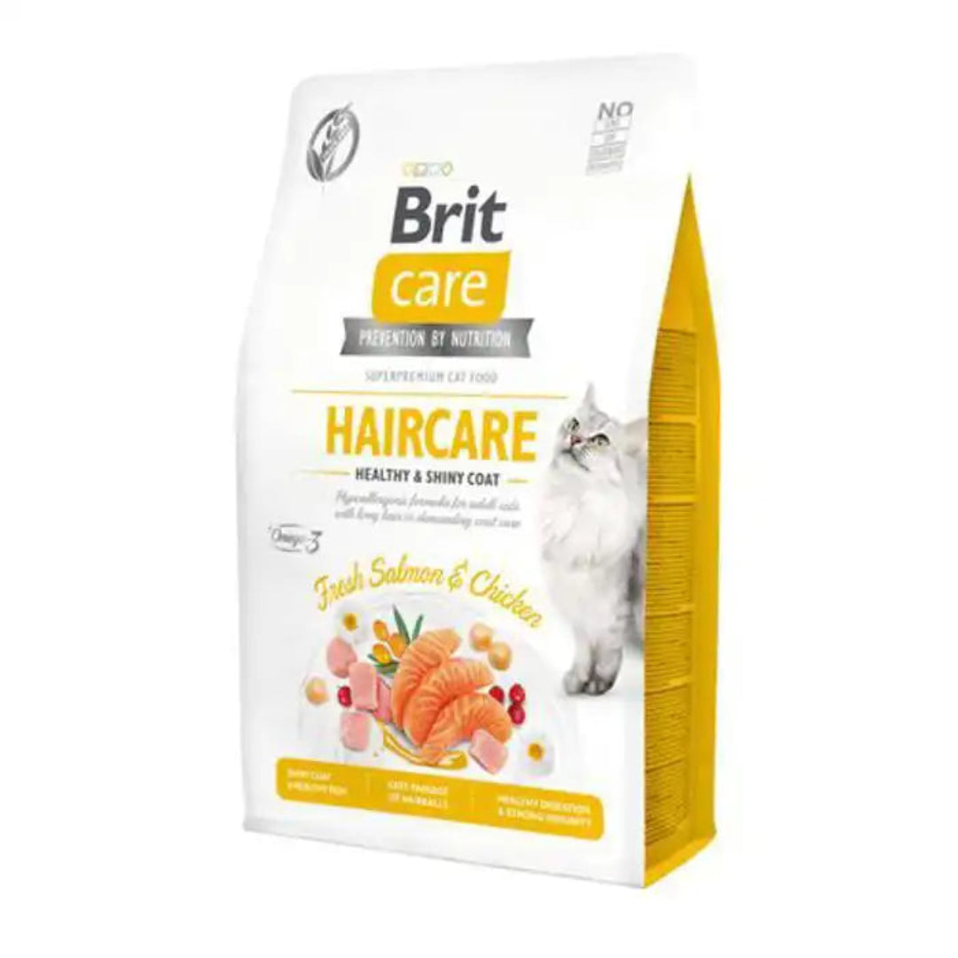 Brit Care Cat Grain-Free HAIRCARE HEALTHY AND SHINY COAT 2KG
