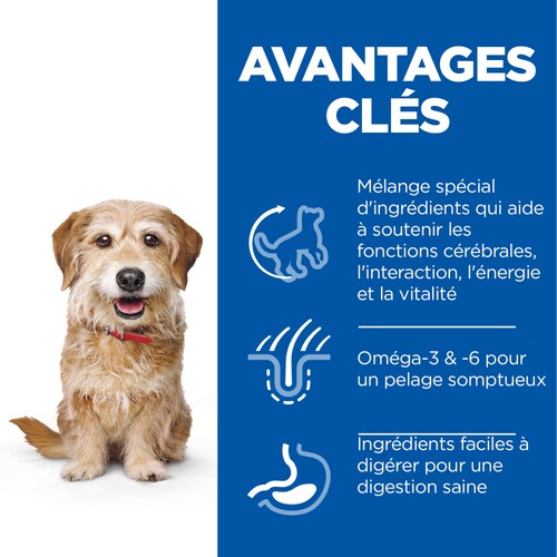 HILL’S SCIENCE PLAN SENIOR VITALITY 7+ Aliment pour Chien Mature Small & Mini (1,5kg)