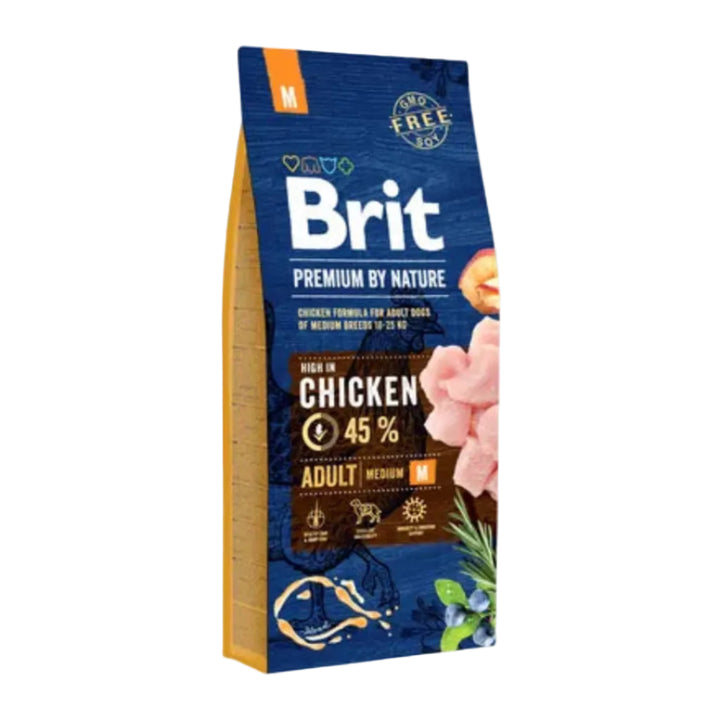 Brit Croquette Chien adulte M riche en poulet 15kg