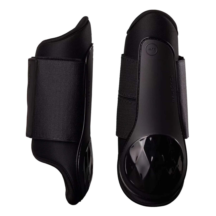 Guêtres équitation fermées noires pour cheval et poney, protection membre. Matériel équitation disponible au Maroc.